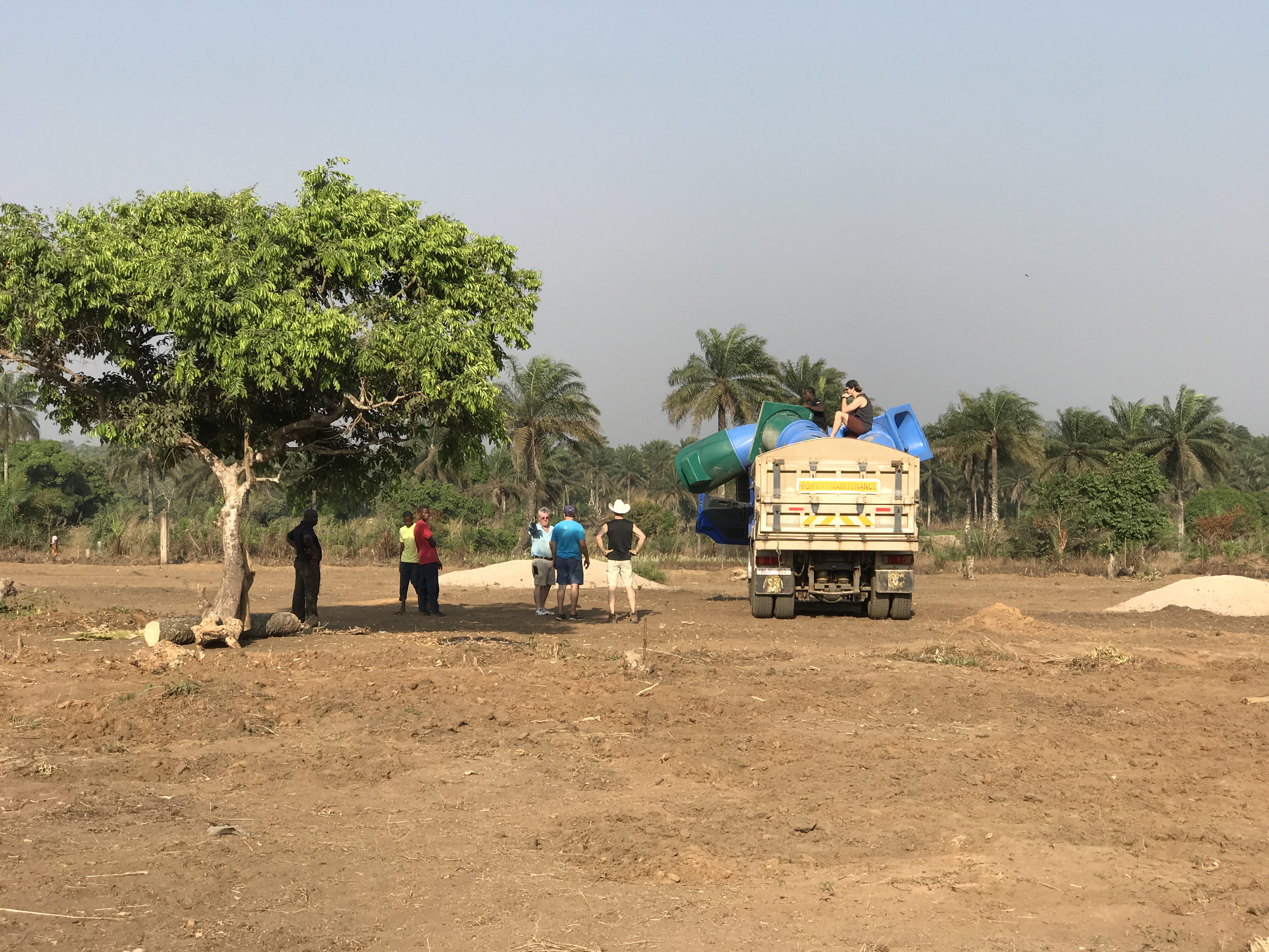 Empty lot before playground installation